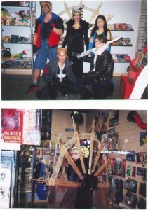 90 Dressed as Final Fantasy 8 characters, Hallowe'en 2000